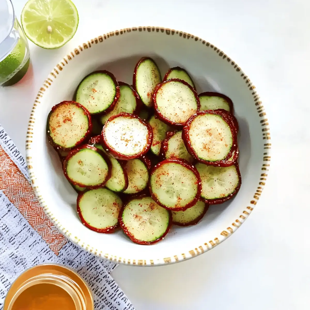 Tajín Cucumber Coins: A Refreshingly Tangy Snack Delight
