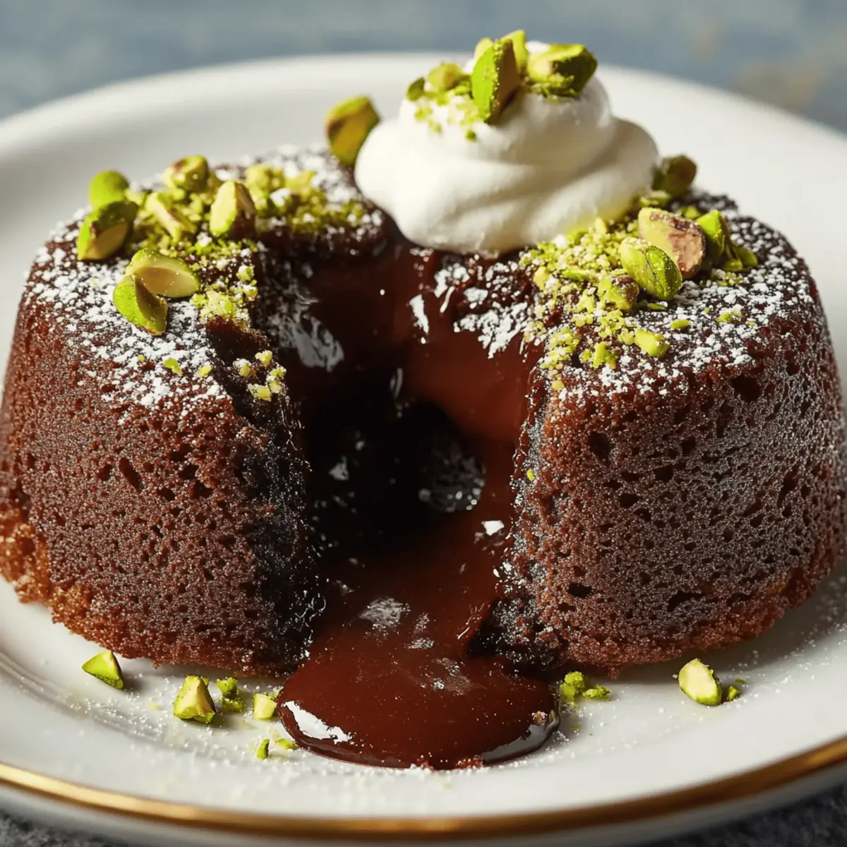 Decadent Pistachio Chocolate Lava Cakes for Sweet Indulgence