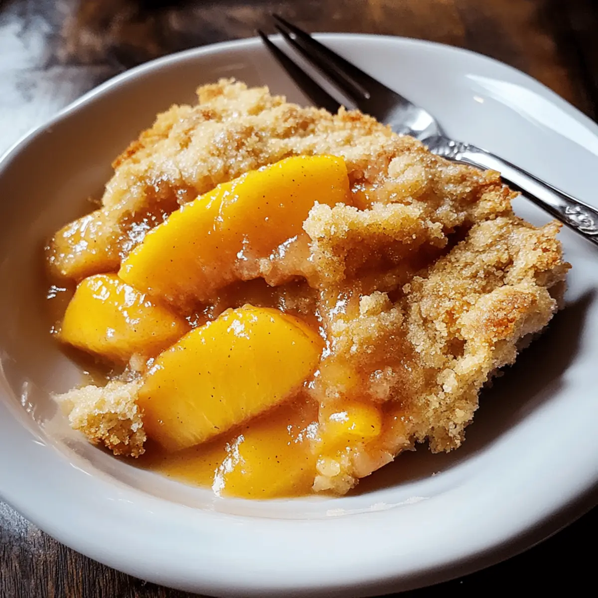 Homemade Peach Cobbler That Melts in Your Mouth