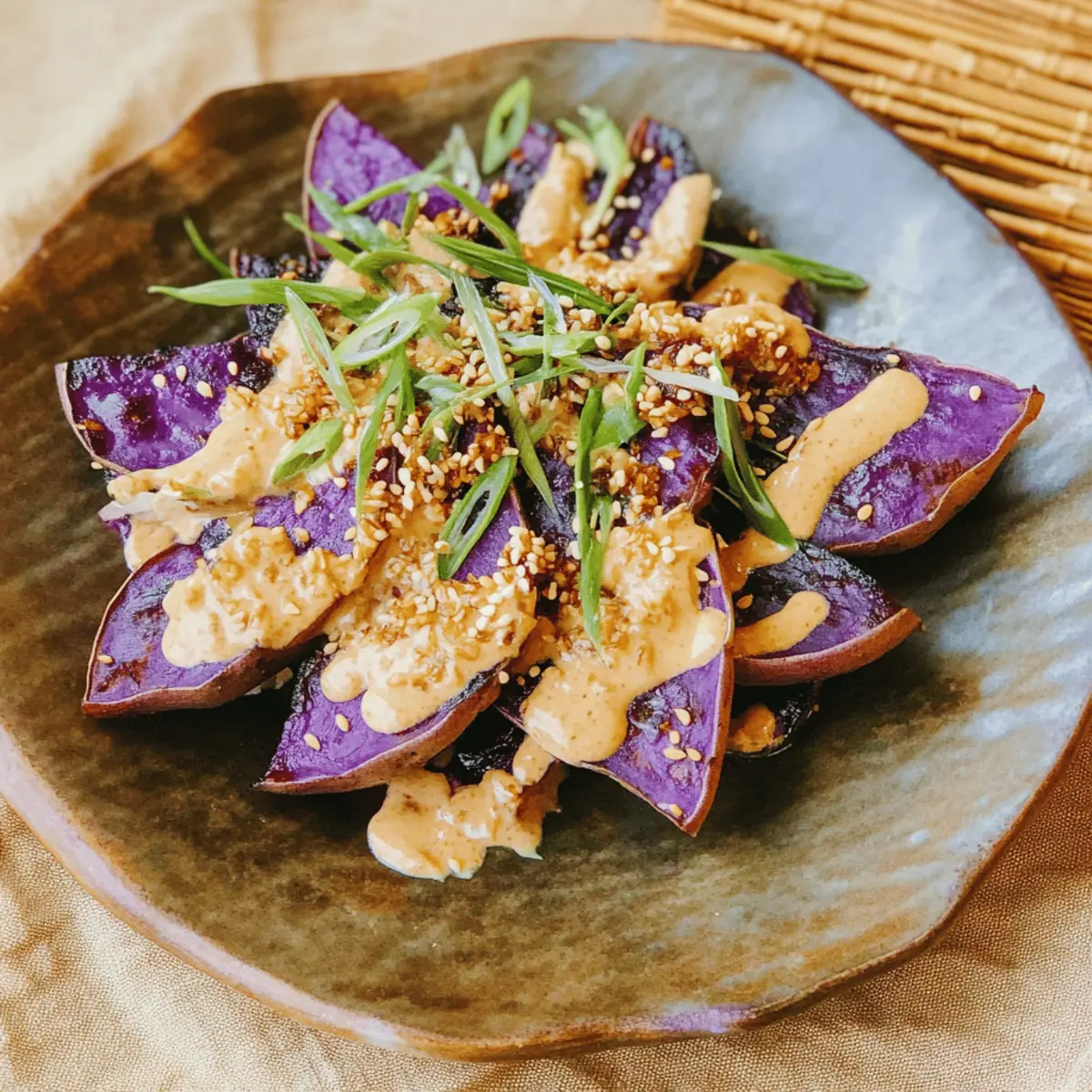 Vibrant Grilled Purple Sweet Potato Salad for Smoky Bliss