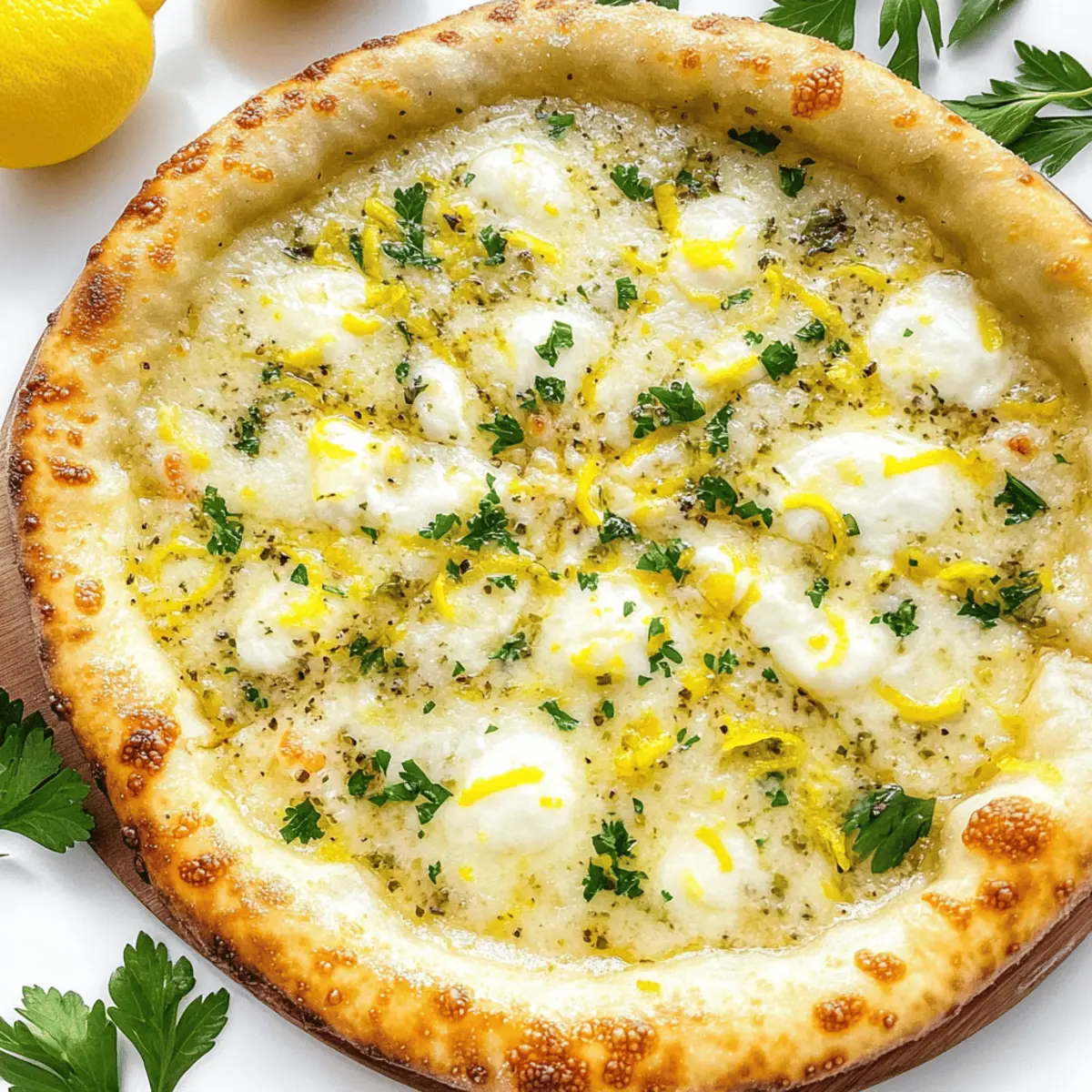 Zesty Lemon Pizza for a Refreshing Summer Delight