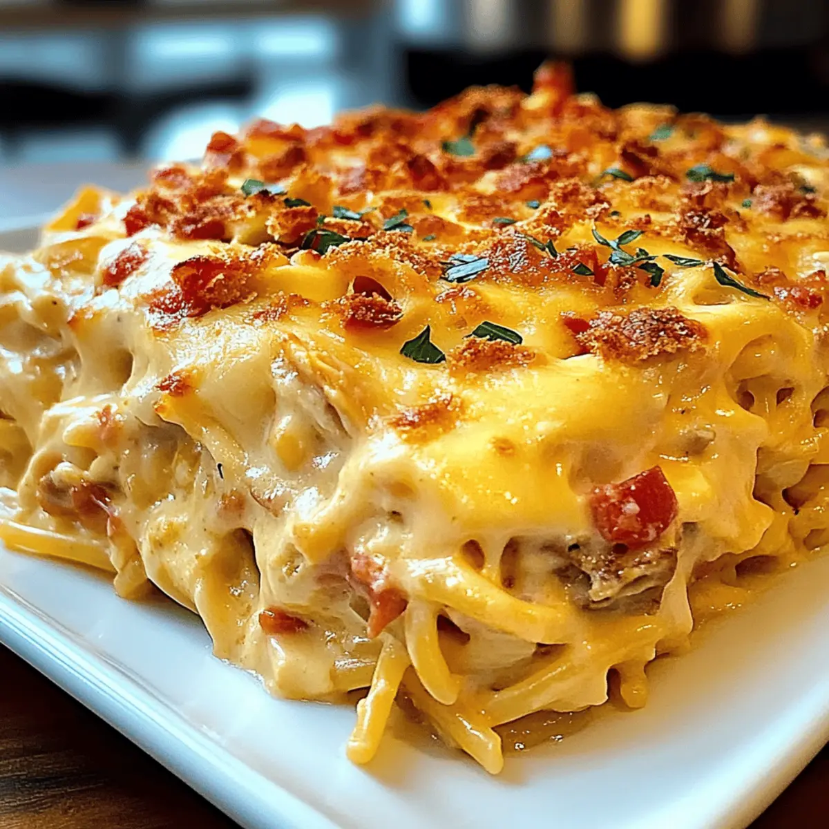 Spicy Southern Cheesy Chicken Spaghetti Casserole Bliss