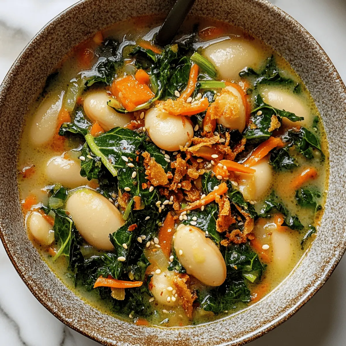 Ginger-Sesame White Beans and Kale: A Cozy Vegan Delight