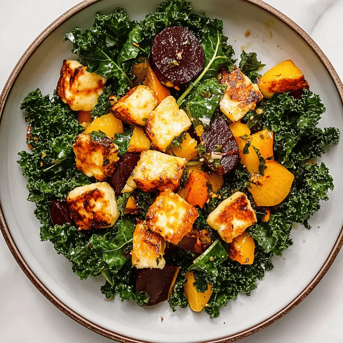Halloumi and Golden Beet Salad: A Bright, Flavorful Delight