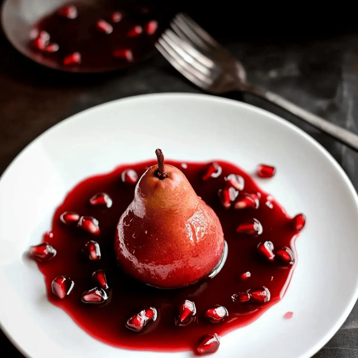 Elegant Poached Pears in Red Wine for Holiday Bliss
