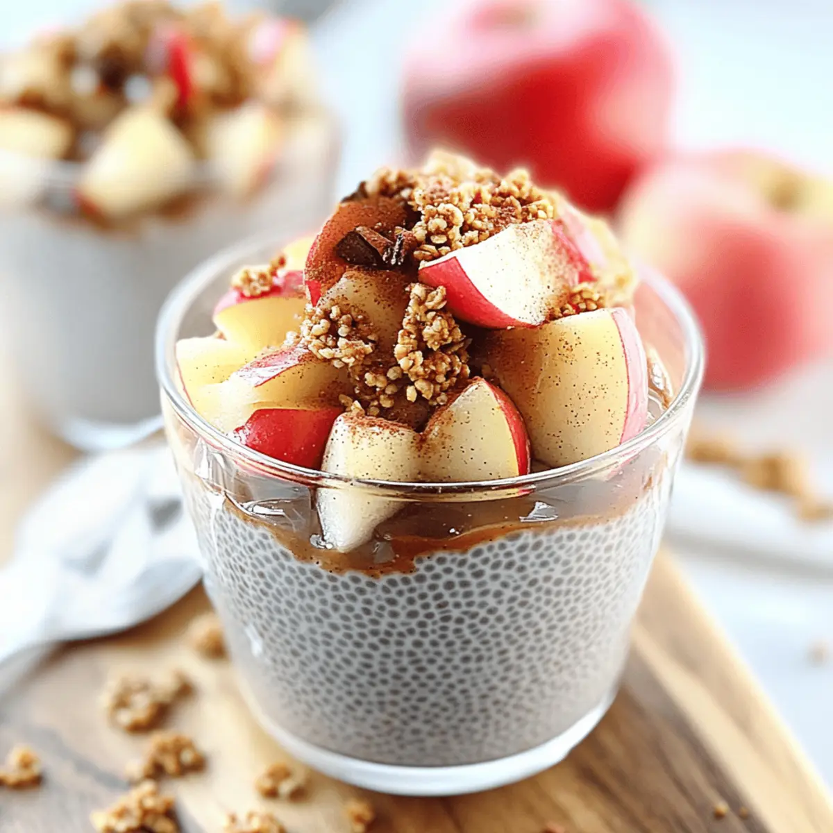 Creamy Apple Pie Chia Seed Pudding for Guilt-Free Indulgence