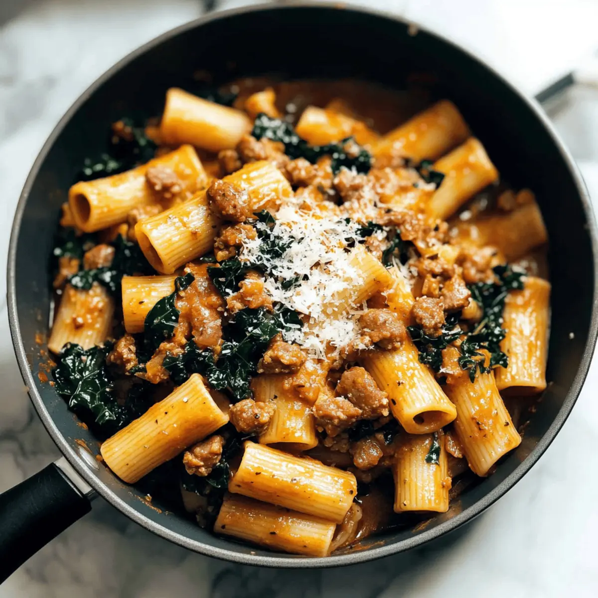 Date Night Rigatoni with Sausage and Kale: A Cozy Dream Dish