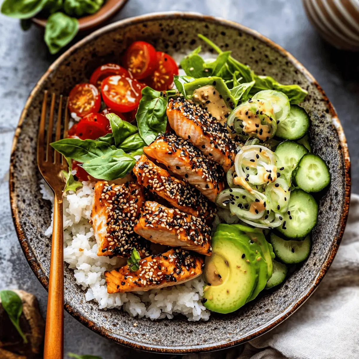 Spicy Ginger Sesame Crusted Salmon Bowls for Quick Flavor Bliss