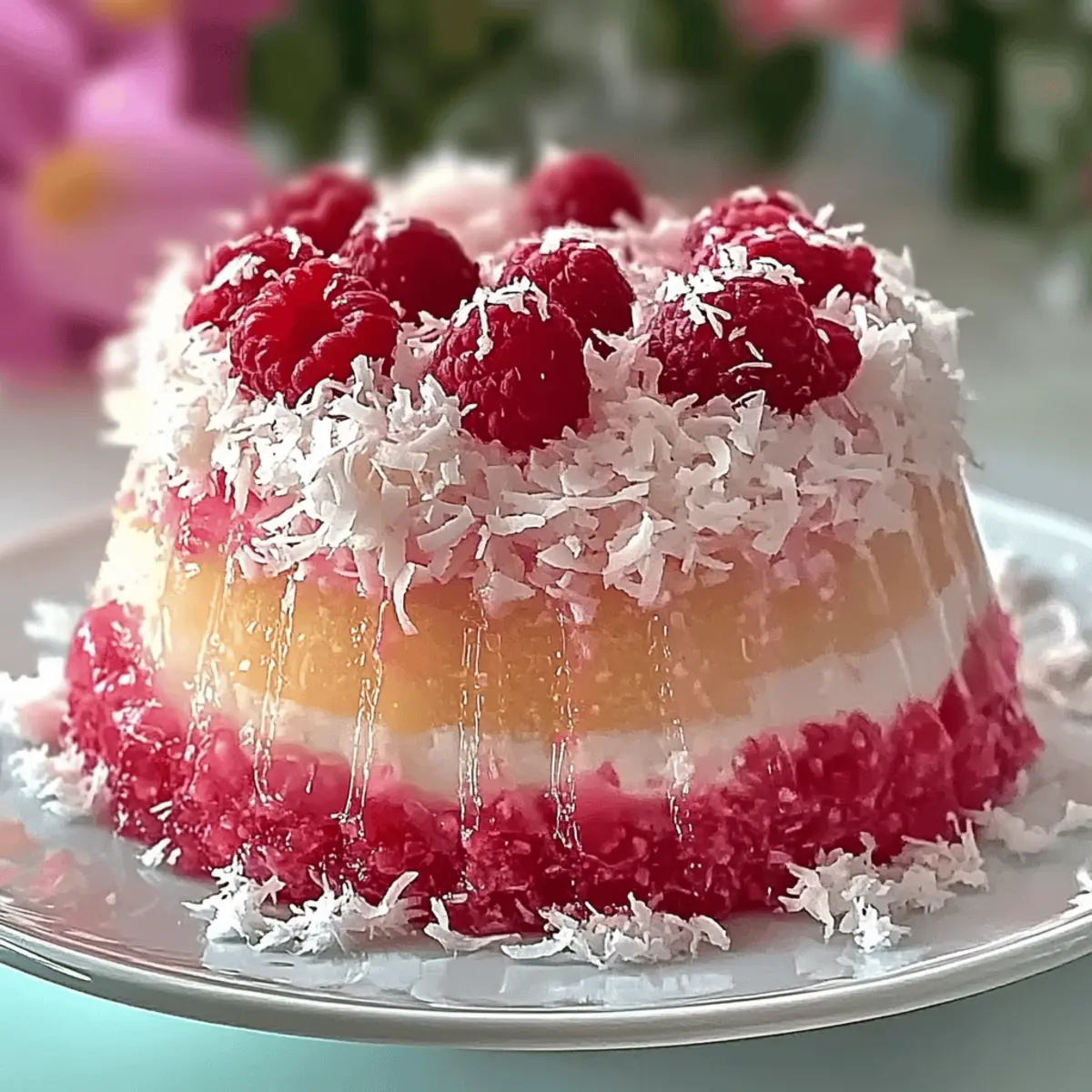 Raspberry Swirl Coconut Snowball Cake That Dances on Your Tastebuds