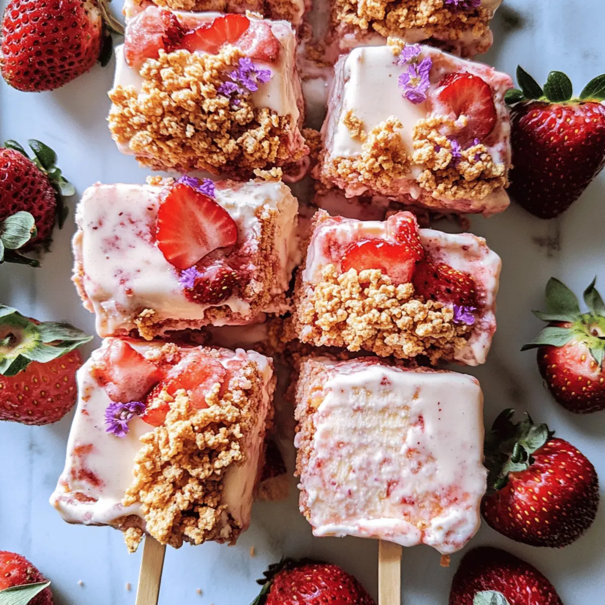Homemade Strawberry Shortcake Ice Cream Bars: Summer’s Sweetest Treat