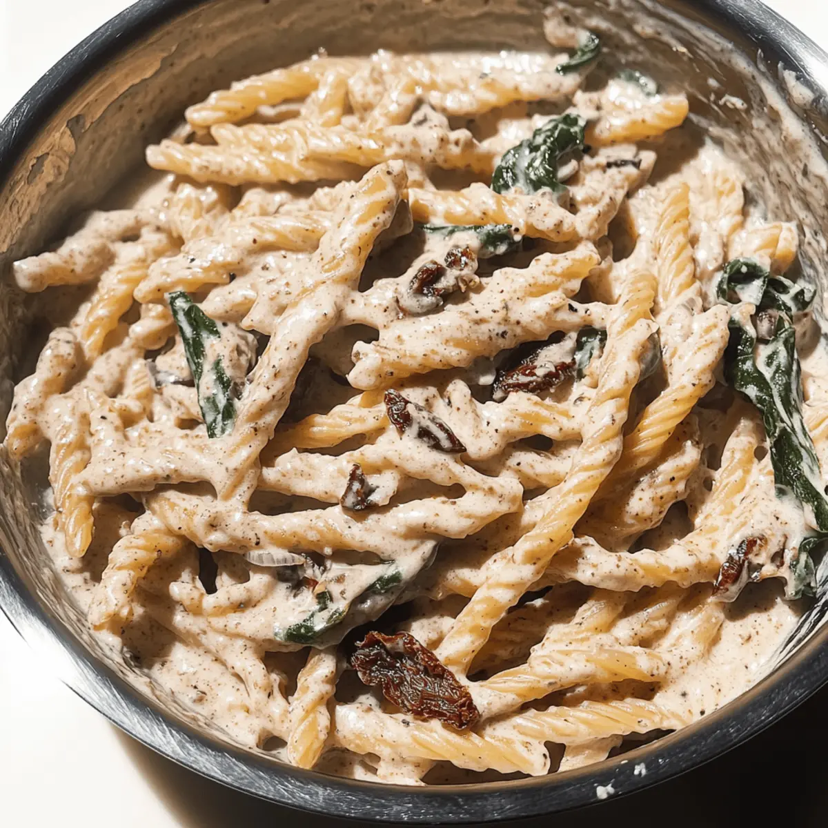 Creamy Cashew Cream Sun-dried Tomato Pasta in 15 Minutes