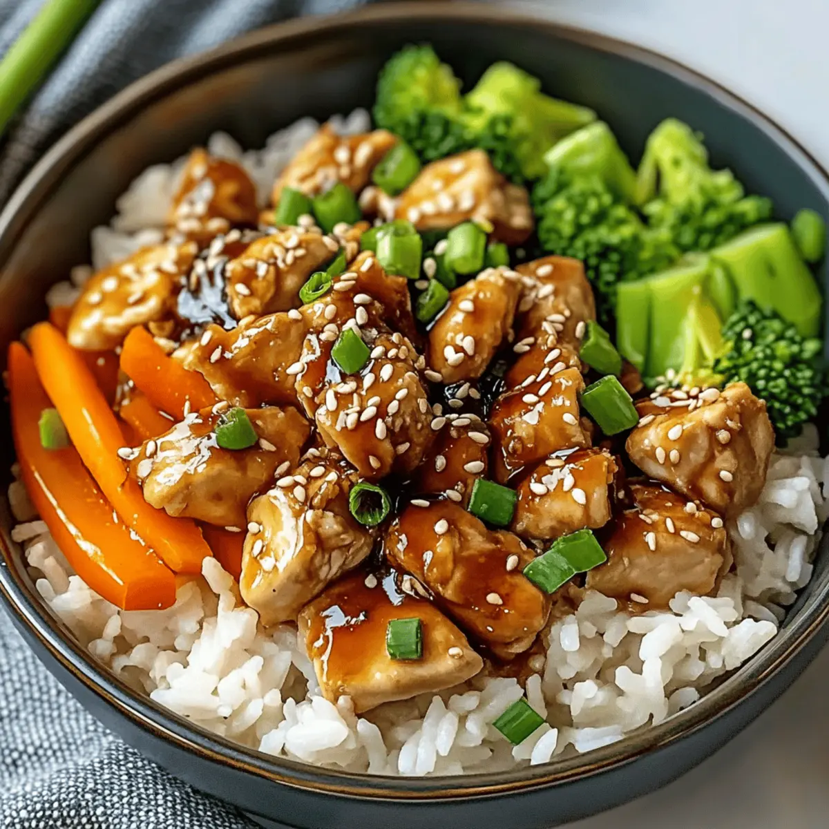 Irresistible Teriyaki Chicken Rice Bowl for Quick Dinner Bliss