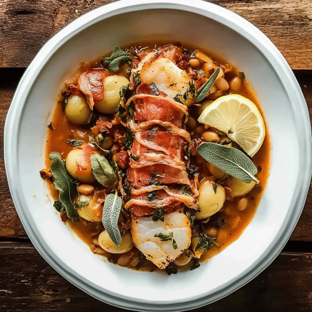 Savory Runner Bean Stew & Roasted Monkfish for Cozy Nights