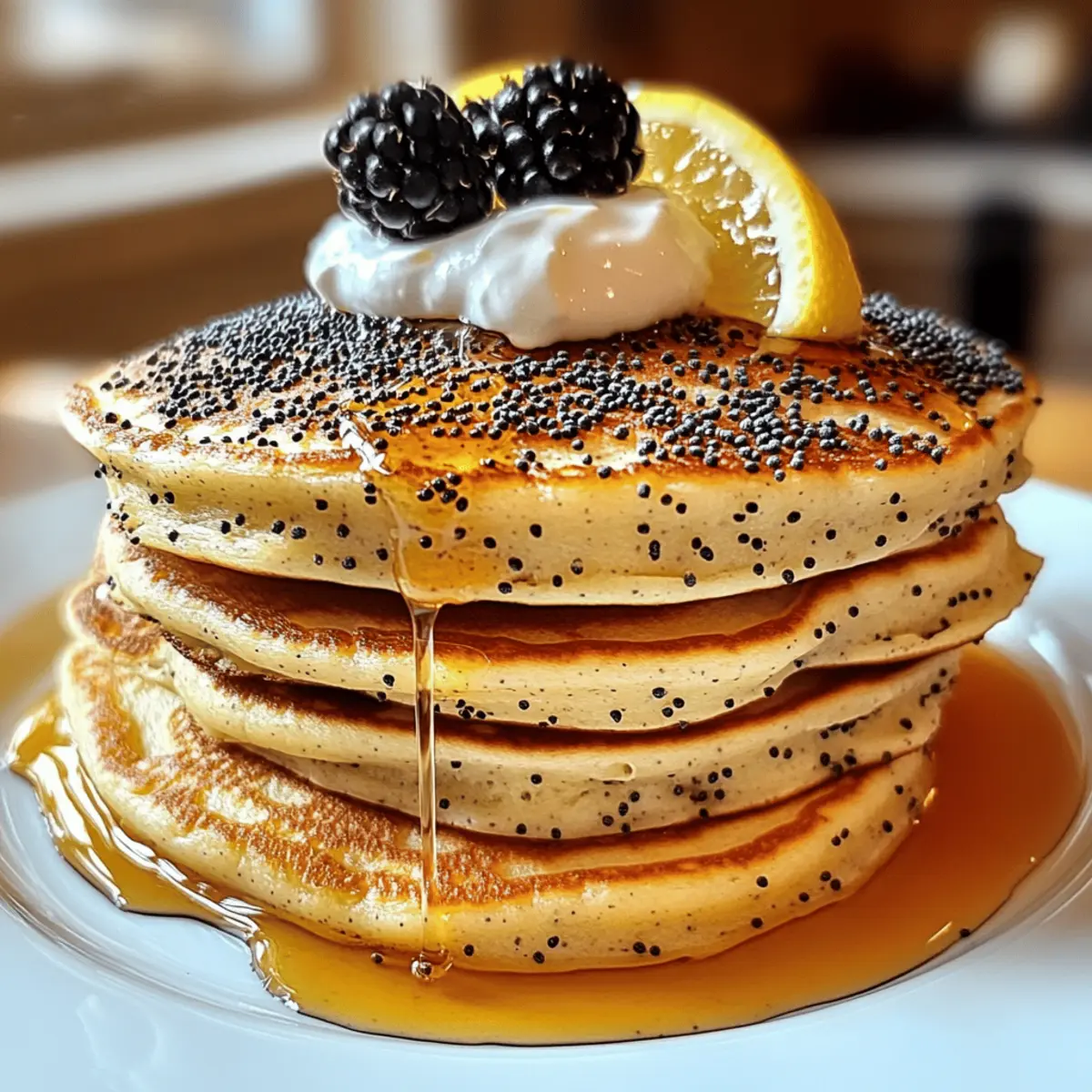 Lemon Poppy Seed Pancakes for a Bright Morning Boost