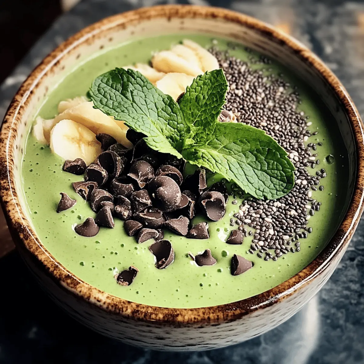 Mint Chip Spirulina Smoothie: A Creamy Superfood Treat