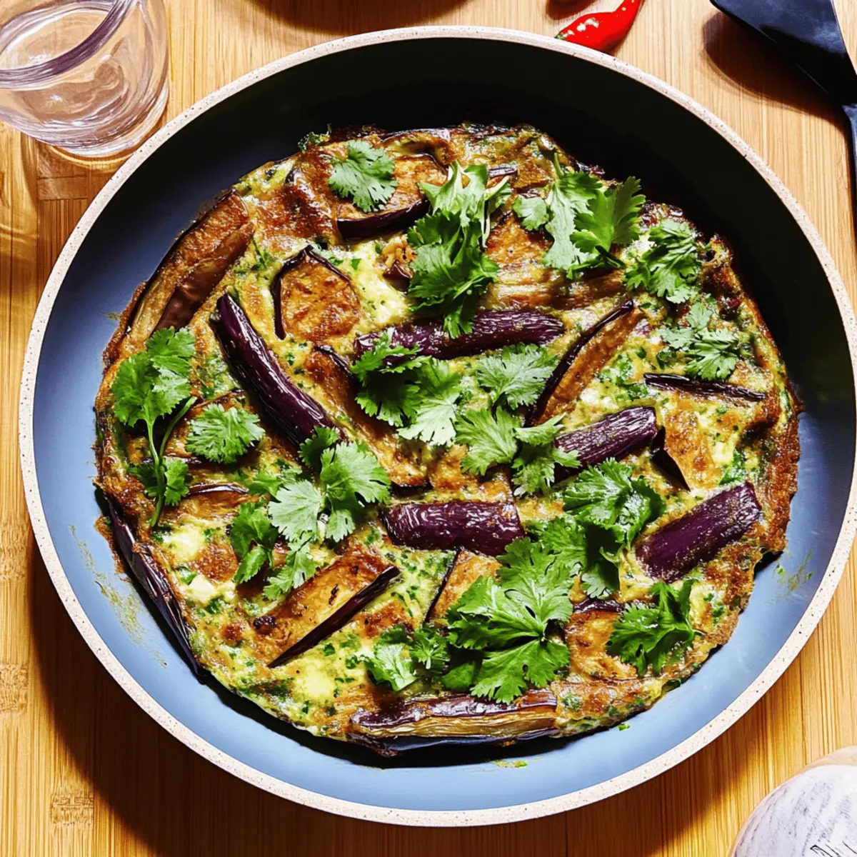 Savory Spicy Eggplant Frittata for Quick Summer Meals