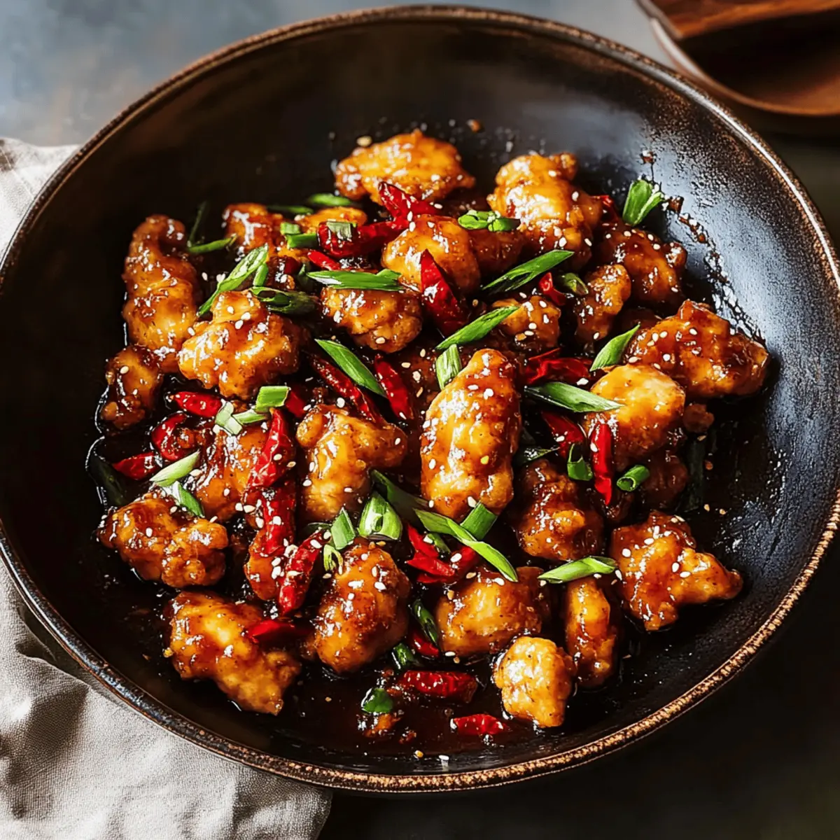 Spicy Chinese Chicken: Crispy Flavor Packed Delight