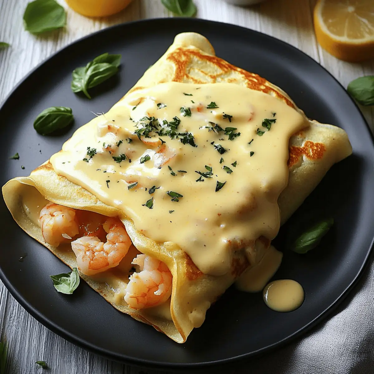 Gourmet Seafood Crepes with Béchamel Sauce for Any Occasion