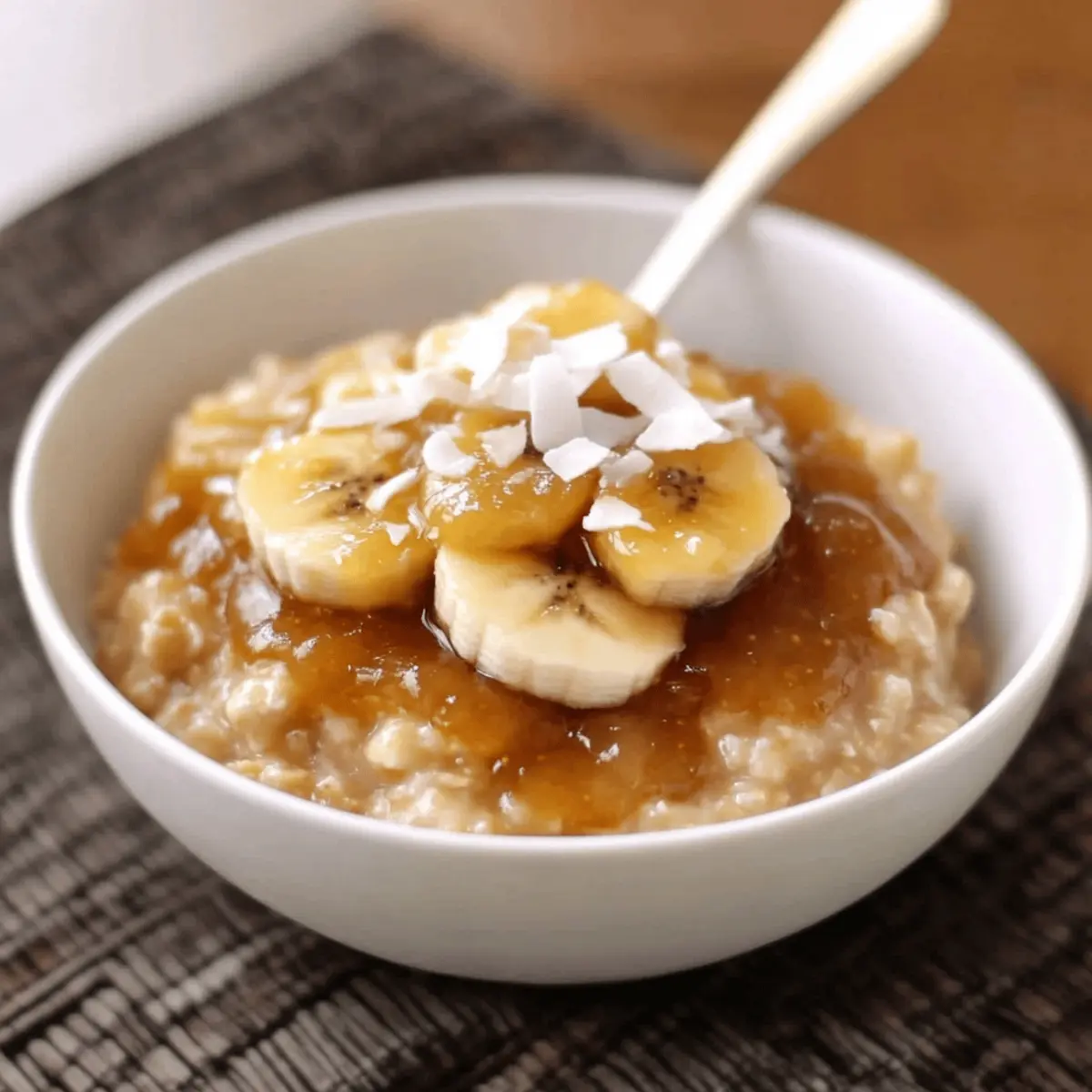 Delightfully Creamy Caramelized Banana and Fig Oatmeal