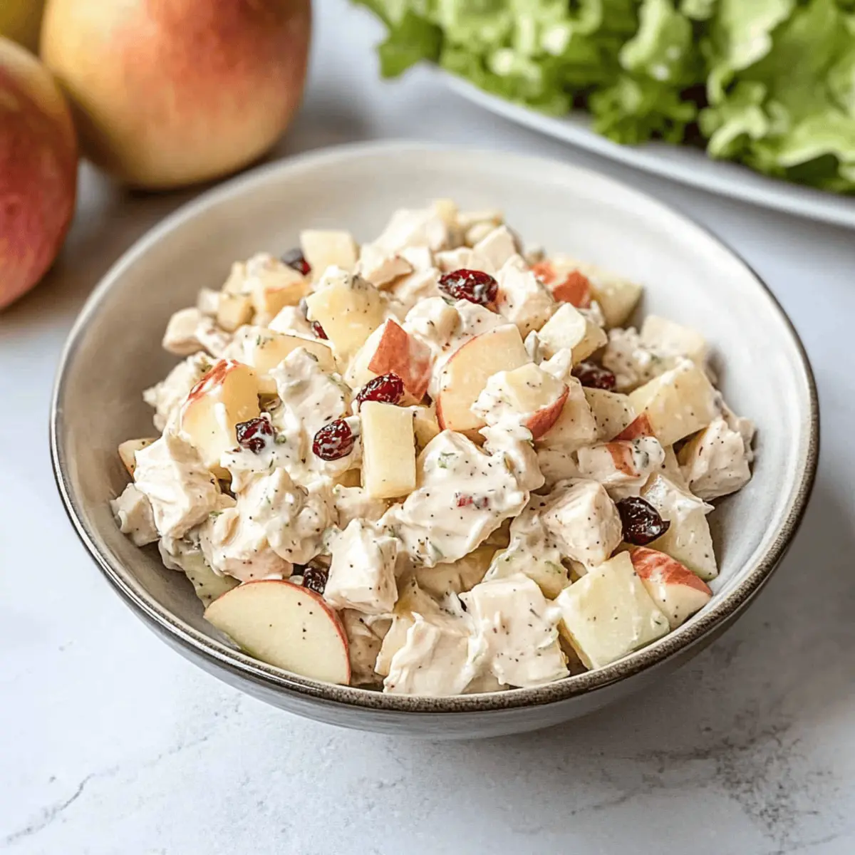 Delicious Chicken Salad with Apples for Fresh Summer Flavor