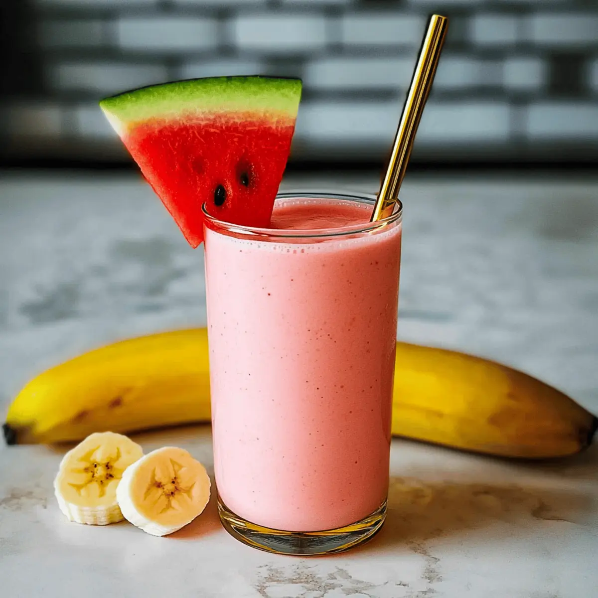 Refreshing Watermelon Banana Smoothie for a Healthy Boost