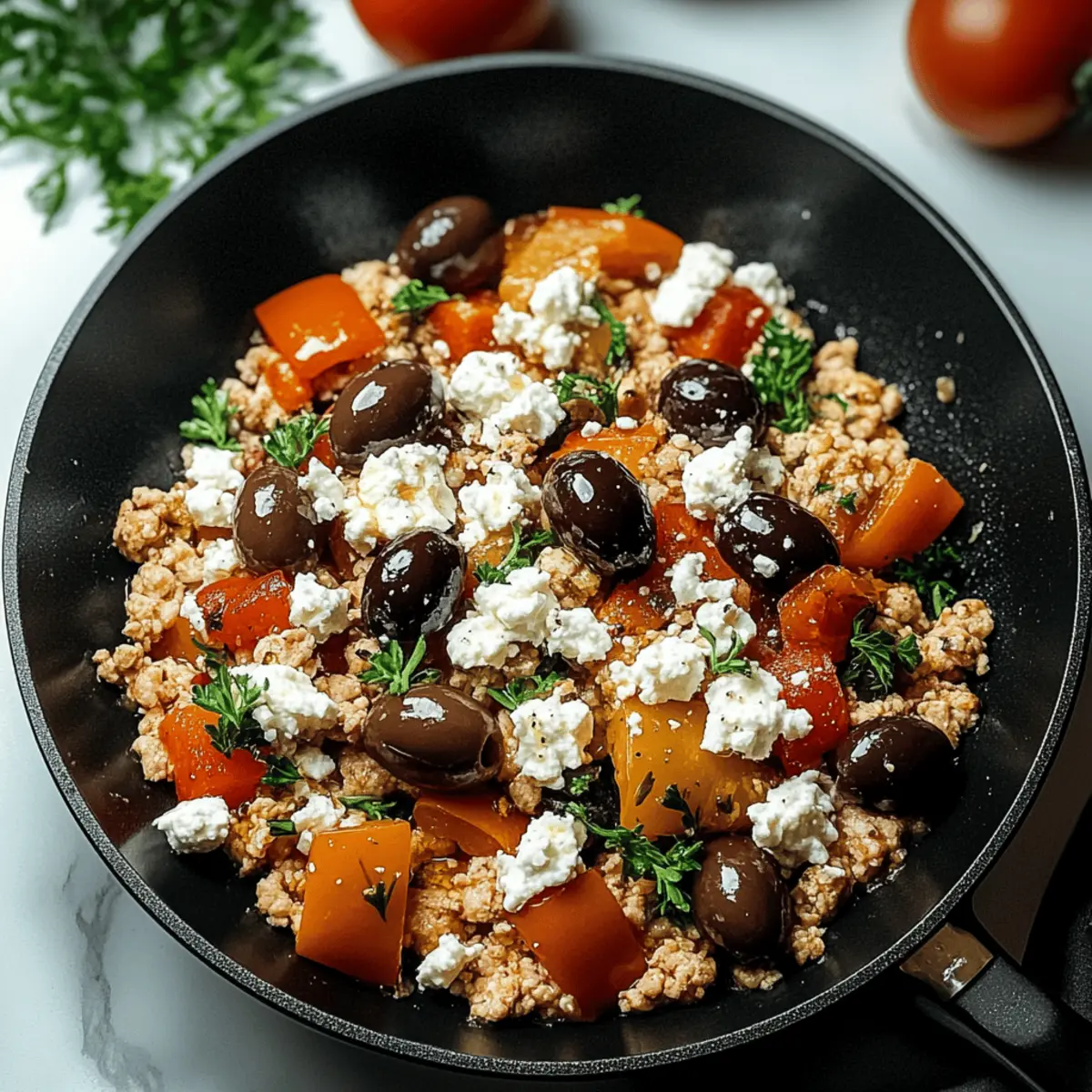 Mediterranean Keto Ground Chicken Skillet You’ll Love in 30 Minutes