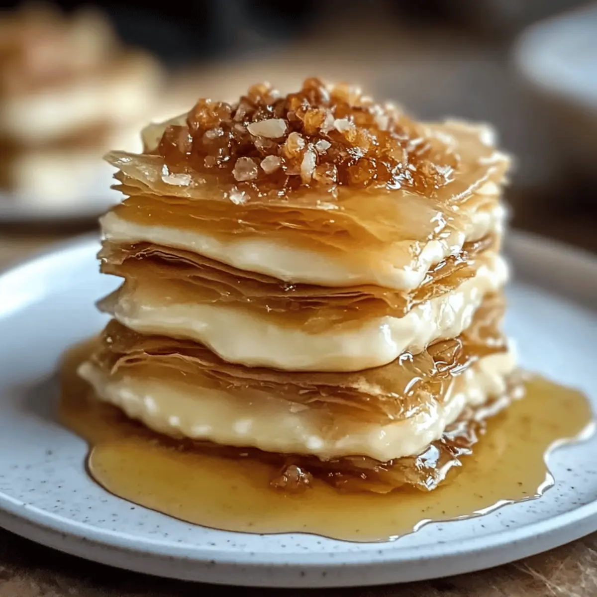 Baklava Cheesecake Phyllo Cookies with Honey Drizzle crfwic
