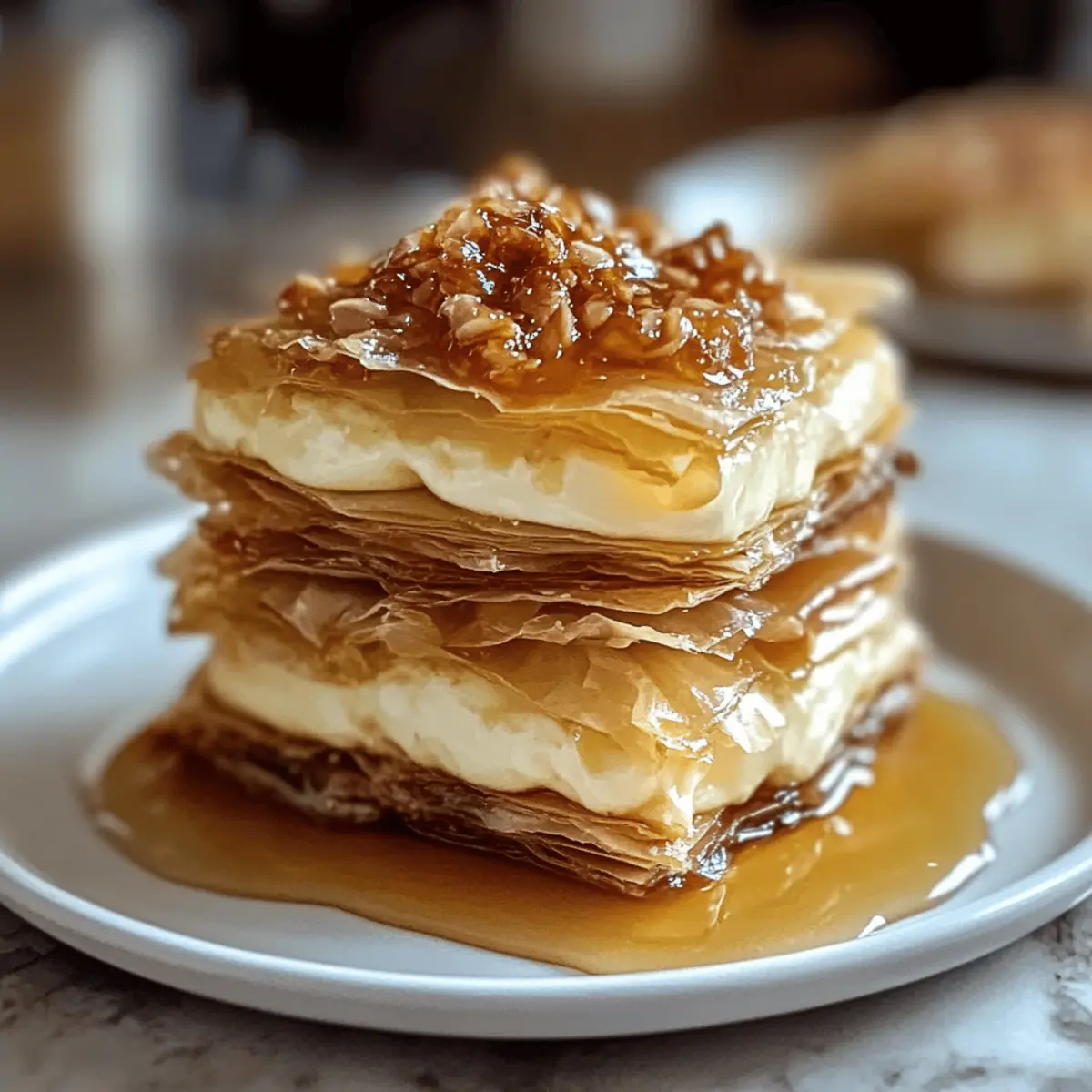 Baklava Cheesecake Phyllo Cookies with Honey Drizzle mdfeql
