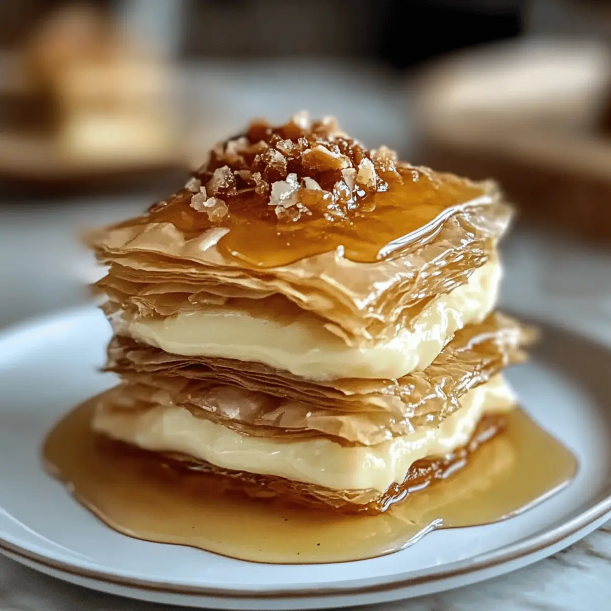 Baklava Cheesecake Phyllo Cookies with Honey Drizzle Delight
