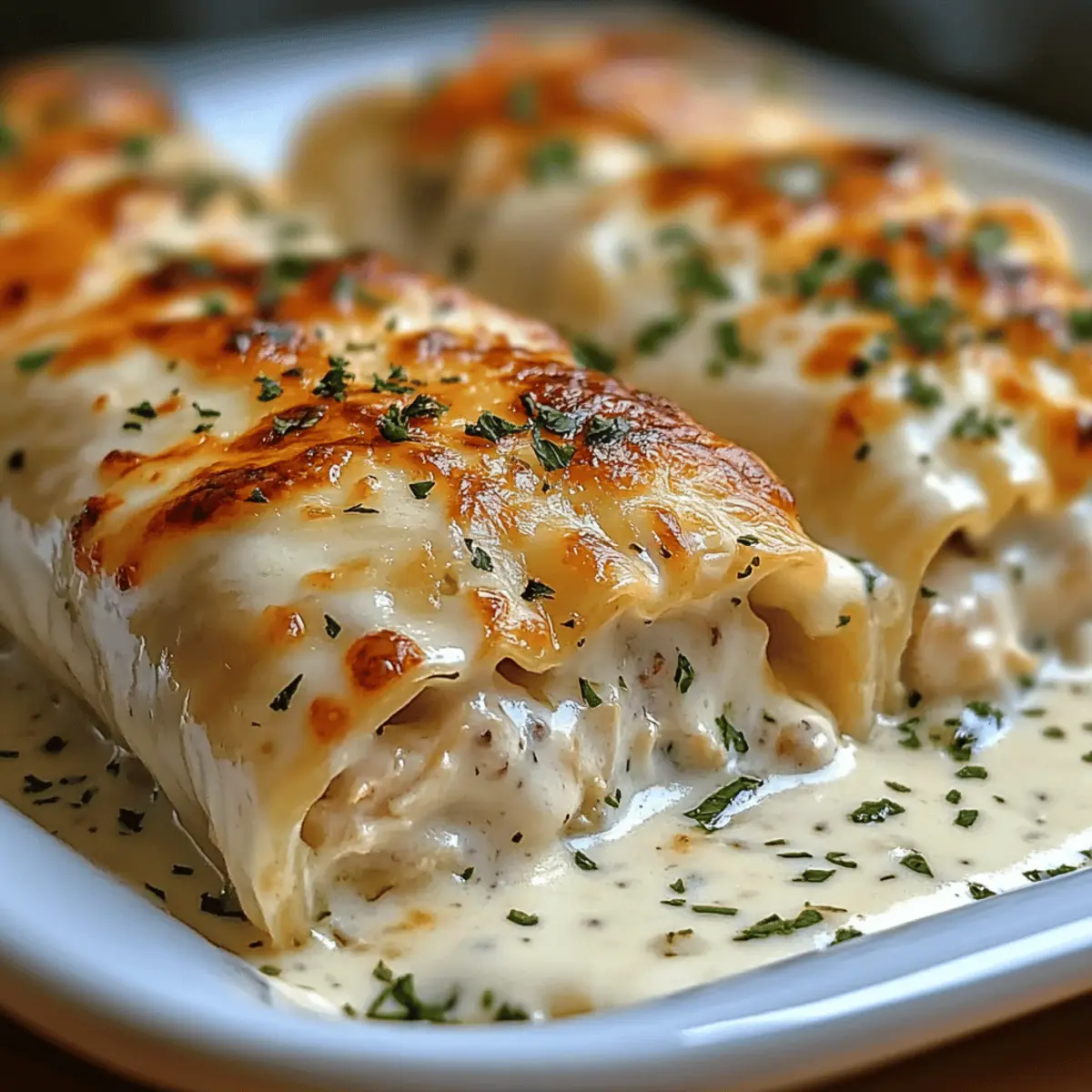 Chicken Alfredo Lasagna Rolls ipwlro