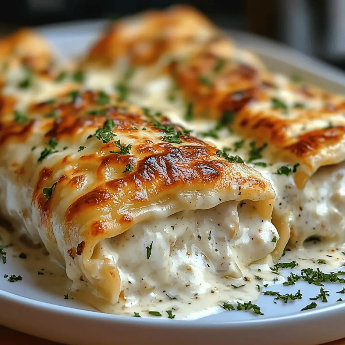 Chicken Alfredo Lasagna Rolls obaak5