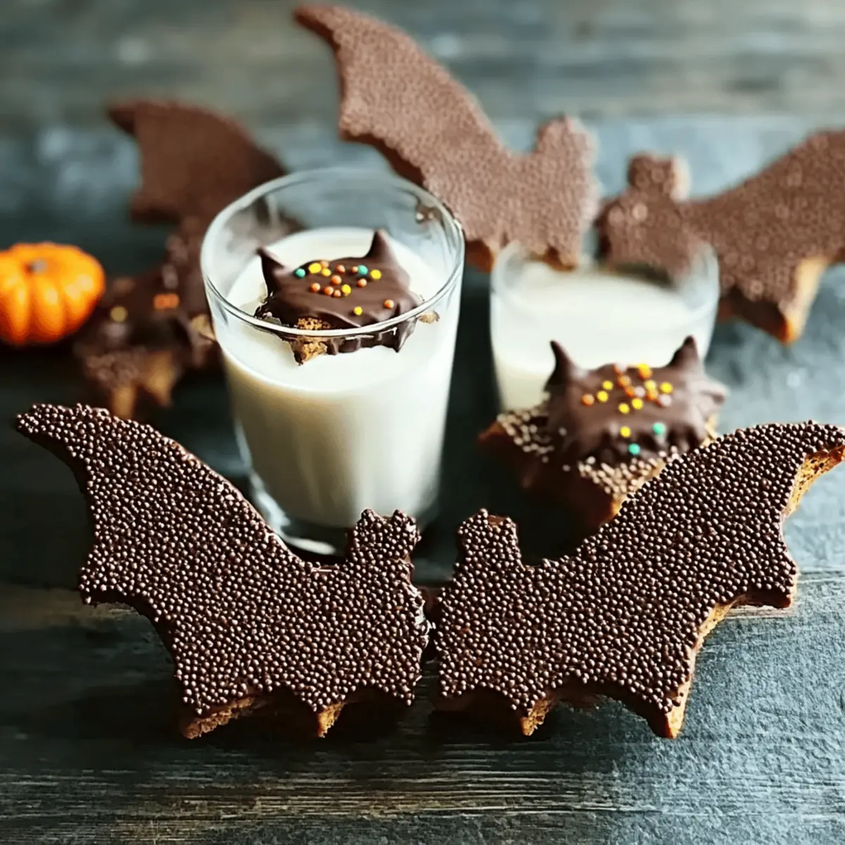 Chocolate bat biscuits jcmt0t