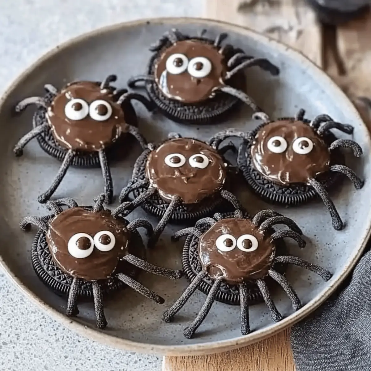 Chocolate spider cookies bywhzz