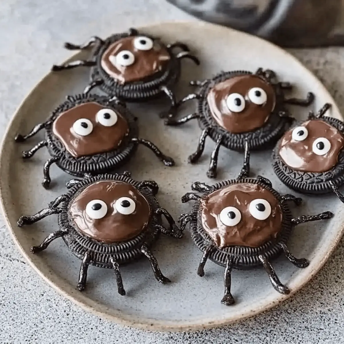 Chocolate spider cookies s0wipk