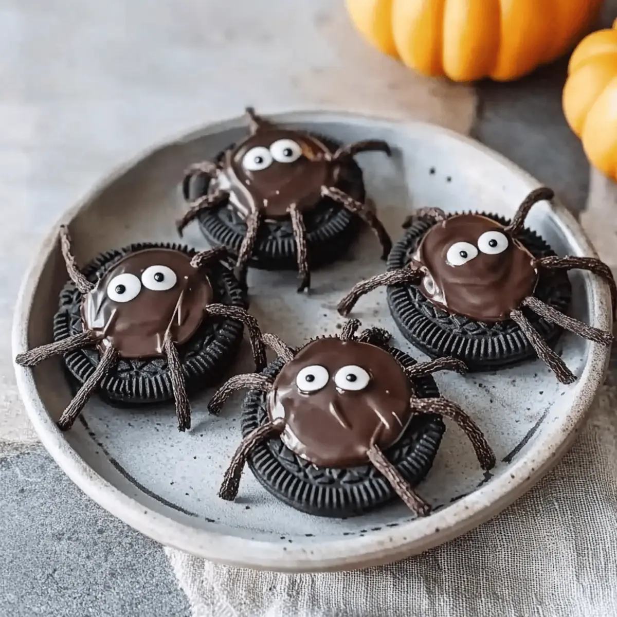 Chocolate spider cookies s5rbyv