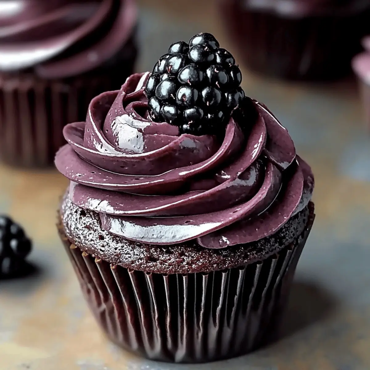 Decadent Dark Chocolate Blackberry Cupcakes You'll Love