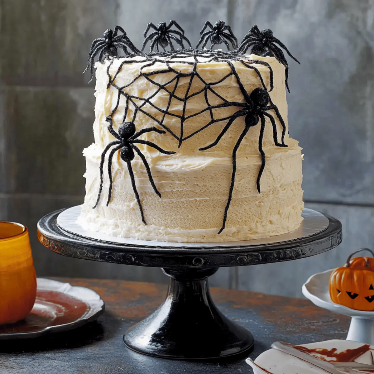 Devil s food cakeCobweb Covered Spider Cake f8b0pi