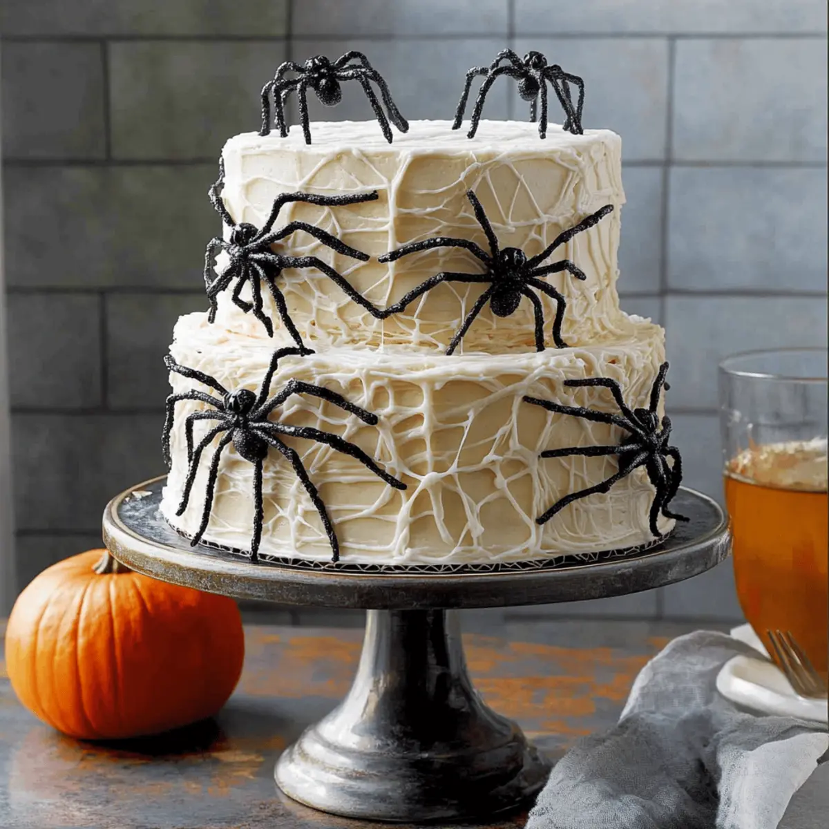 Devil s food cakeCobweb Covered Spider Cake o9seyd