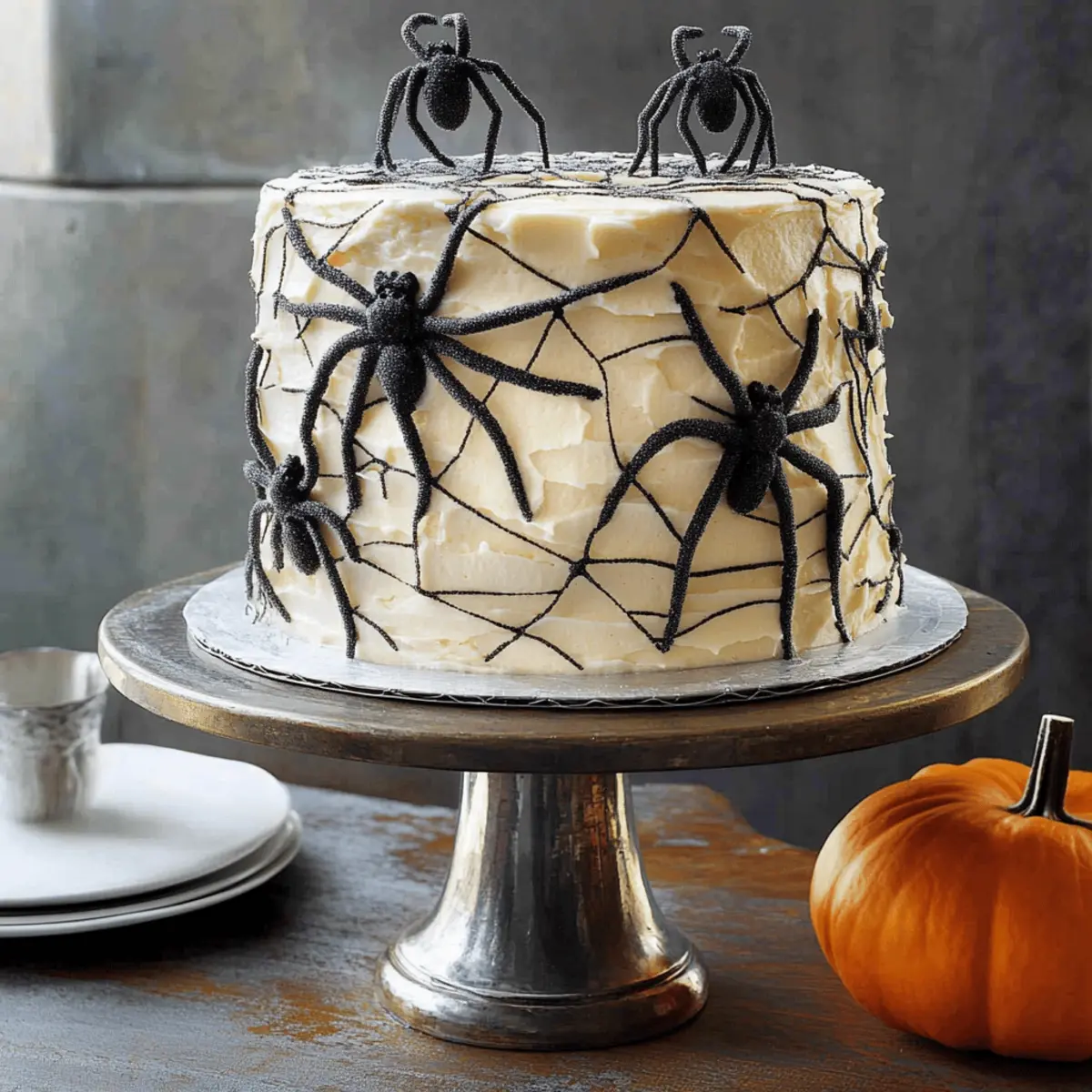 Devil s food cakeCobweb Covered Spider Cake z6bygi