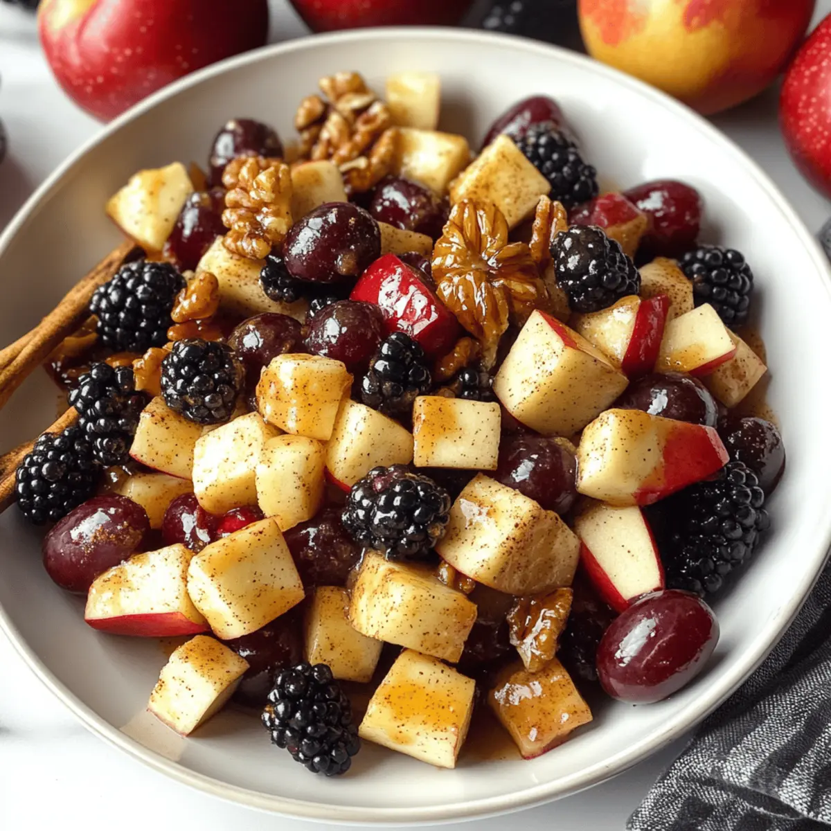 Fall Fruit Salad: Refreshing Autumn Delight with Cinnamon Twist