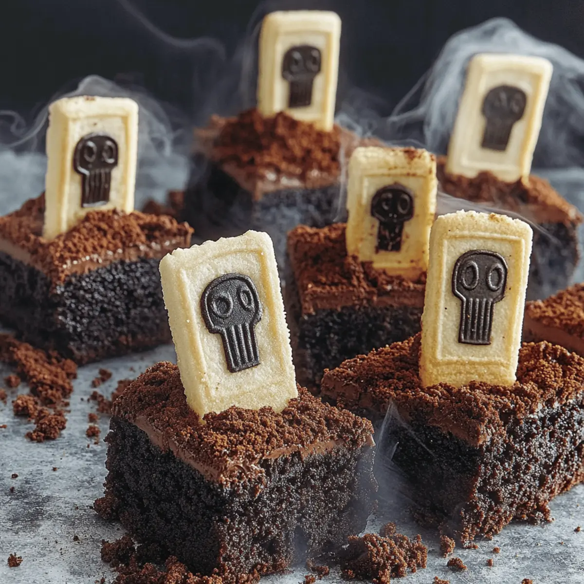 Create Hauntingly Delicious Graveyard Brownies for Halloween