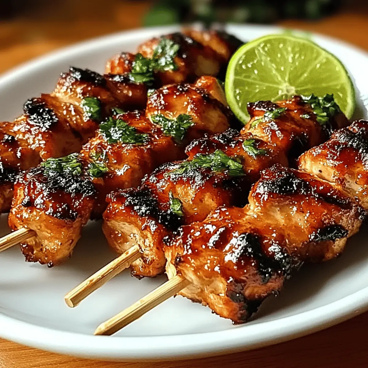 Grilled Thai Coconut Chicken Skewers gztnbc