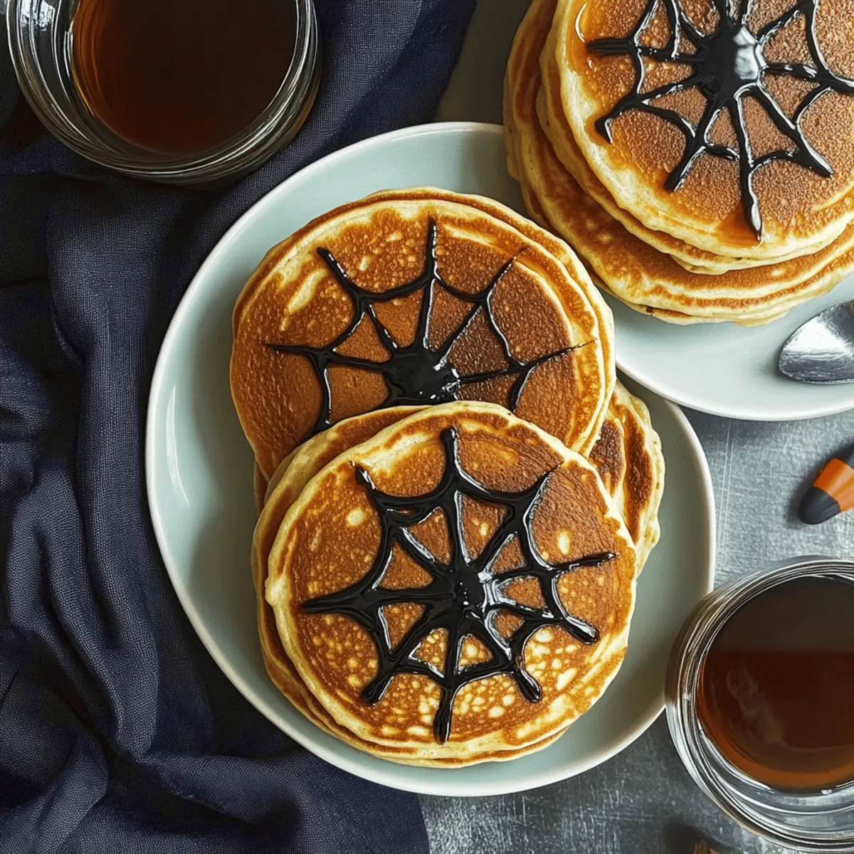 Spooktacular Halloween Spiderweb Pancakes for Family Fun