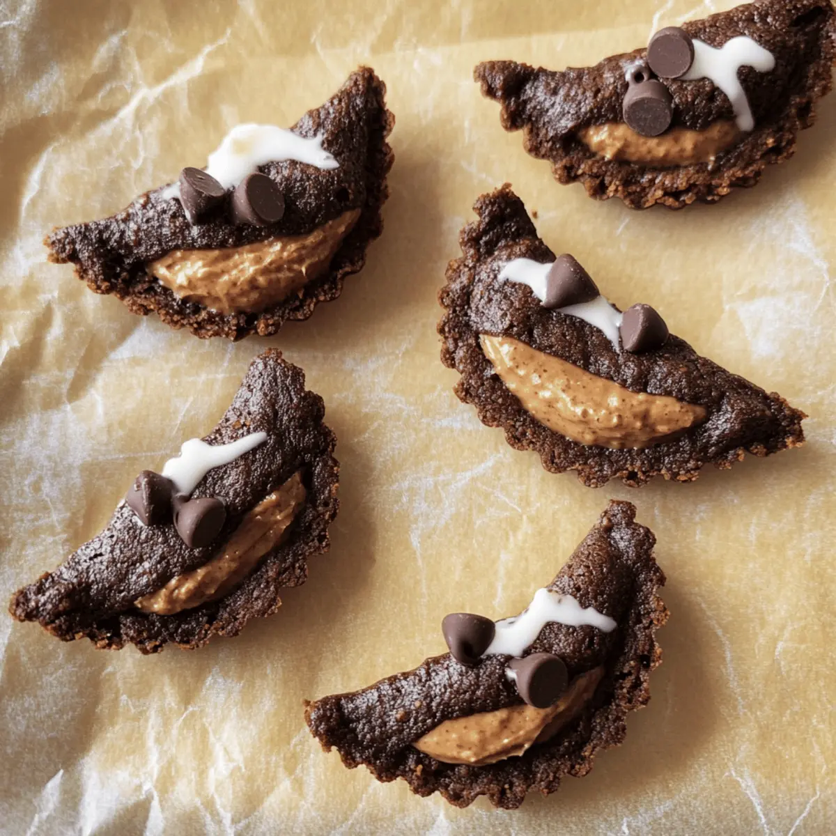 Hats and Bats Chocolate Peanut Butter Tarts eoy6yn