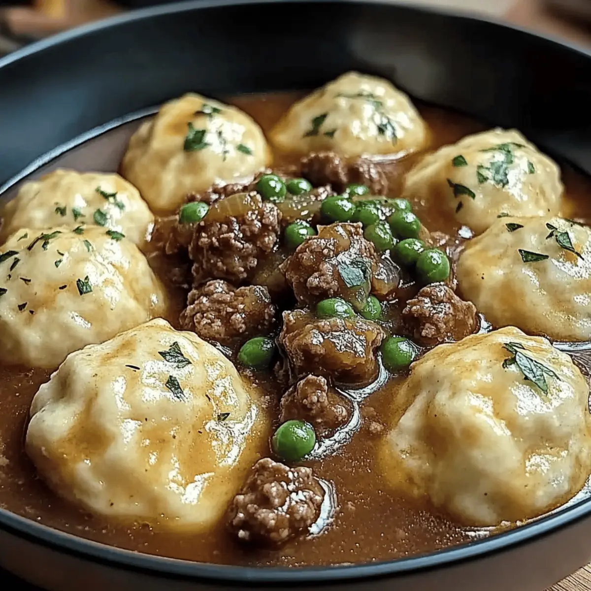 Hearty Ground Beef and Dumplings for Ultimate Comfort Food