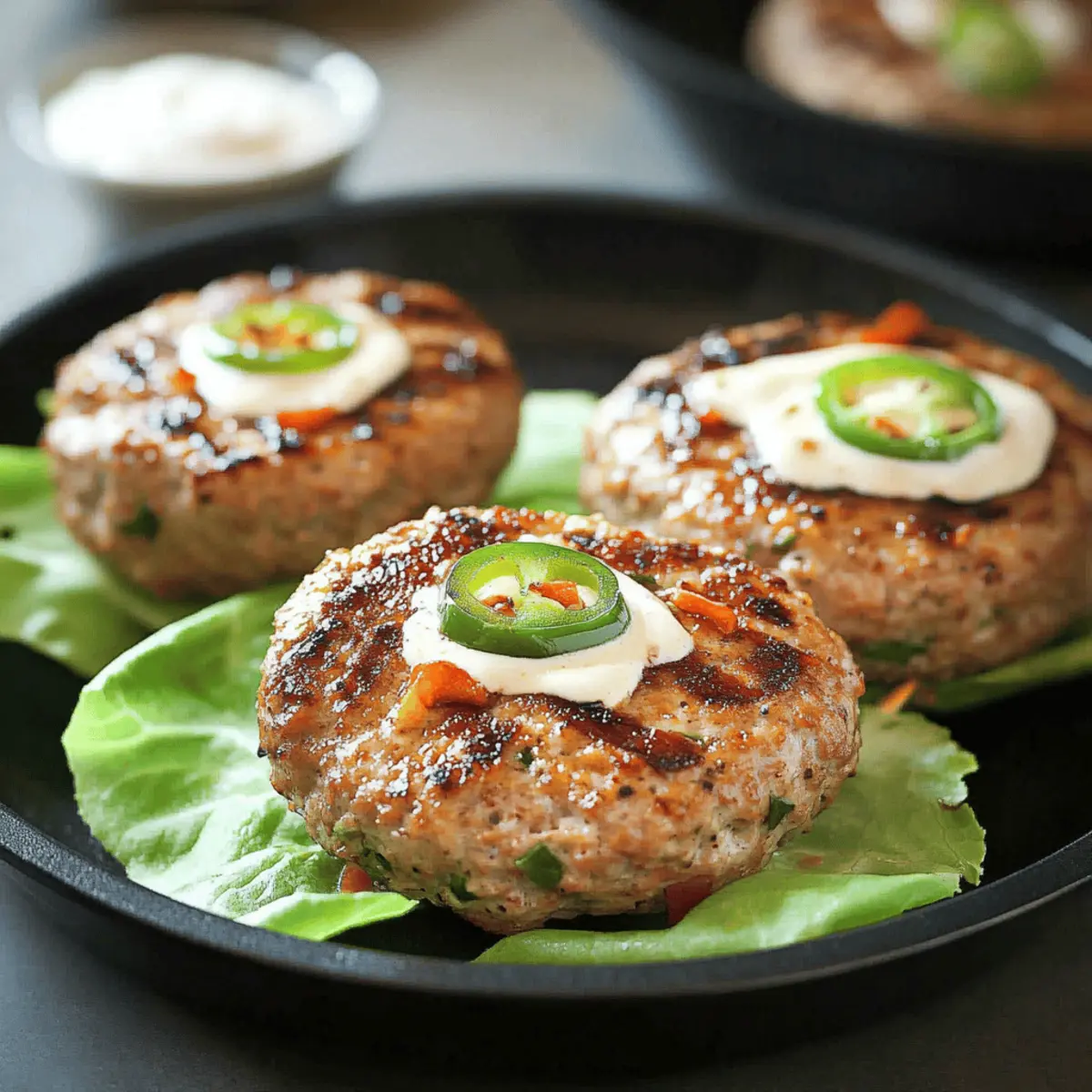 JalapeA±o Popper Turkey Burgers yepuhe