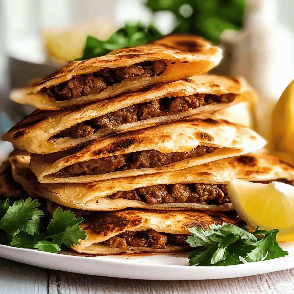 Lebanese Meat Stuffed Crispy Pita cbjiw9