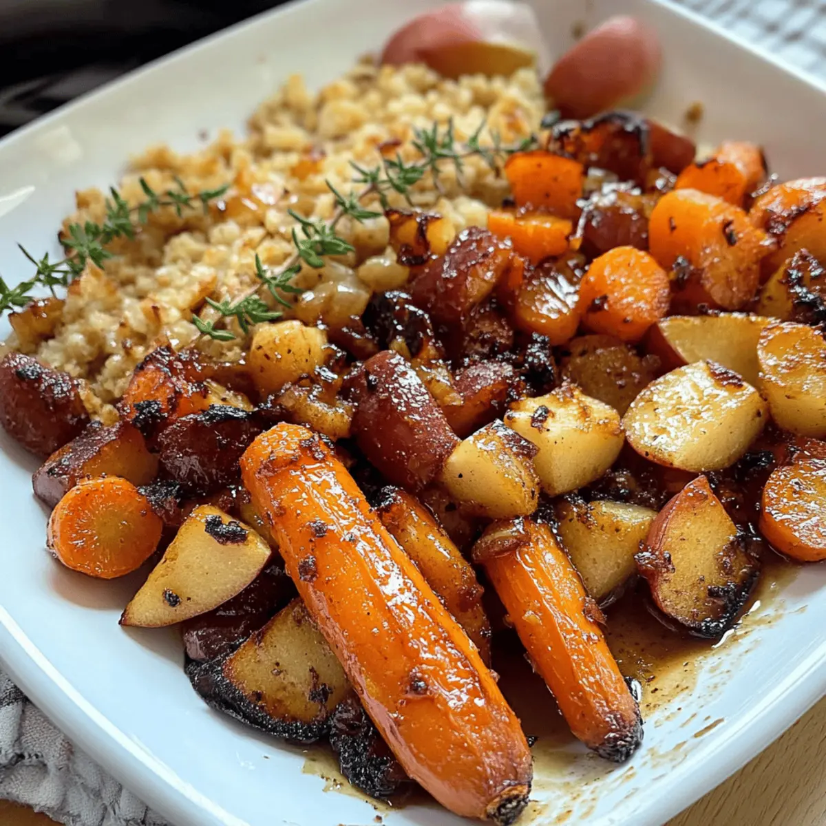 Maple Dijon Roasted Carrots and Apples for Cozy Fall Flavors