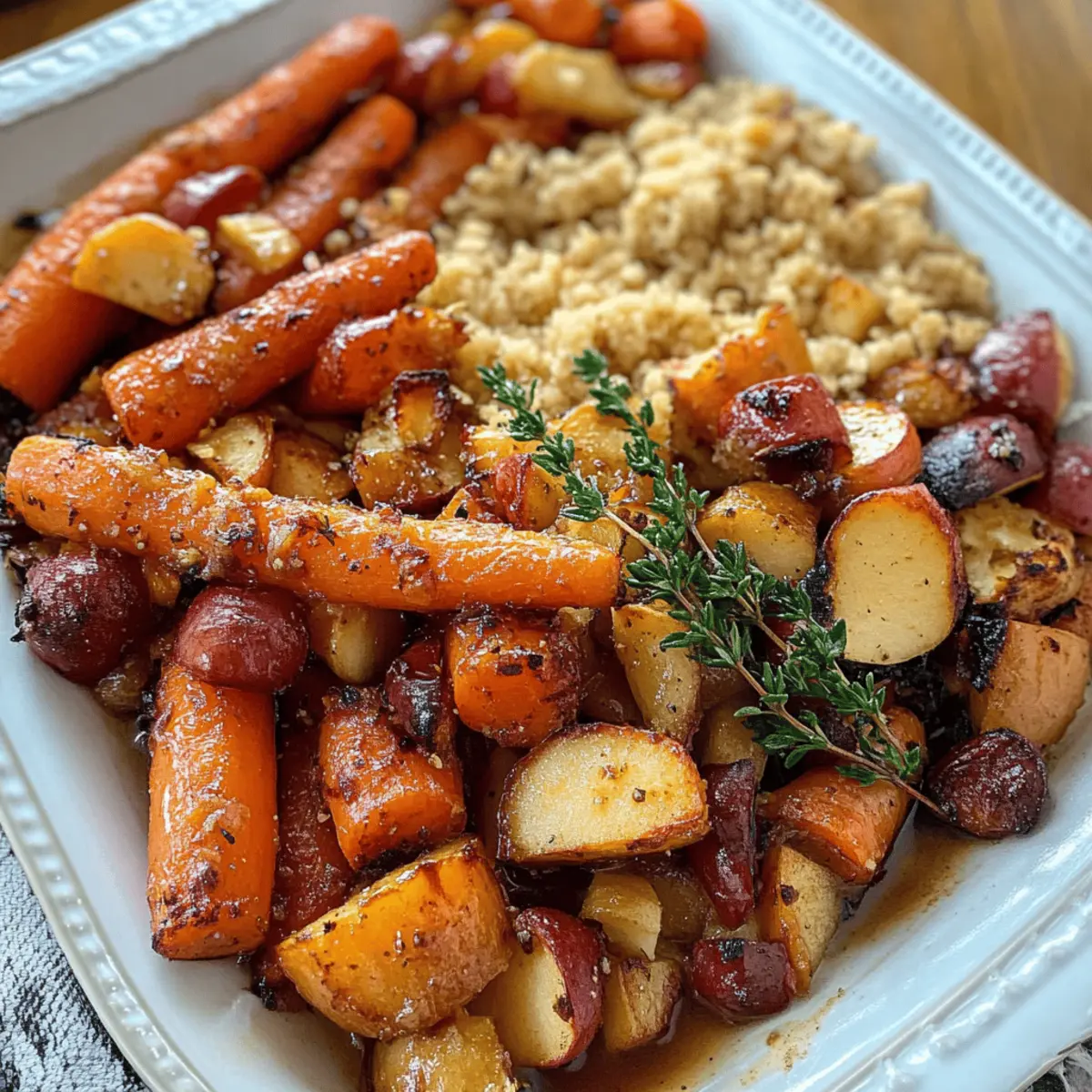 Maple Dijon Roasted Carrots and Apples ztkwzy