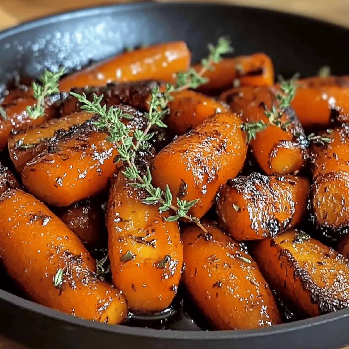 Maple Glazed Carrots with Thyme ljihje